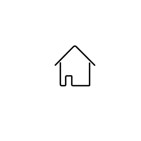 Minimalistic House Tattoo, House Tattoo Simple, Ipad Moodboard, Small House Tattoo, Tattoo House, House Outline, House Tattoo, House Minimal, Nouveau Tattoo