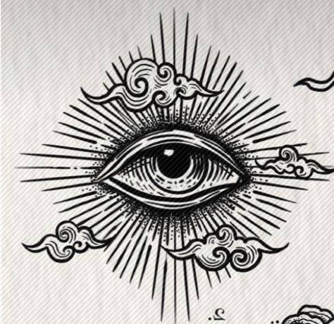 Flash Eye Tattoo, Medieval Eye Tattoo, Gothic Eye Tattoo, Eye Tattoo Drawing, Ojo Tattoo, Clouds Tattoo, Wrist Tattoos For Guys, Cloud Tattoo, Elbow Tattoos