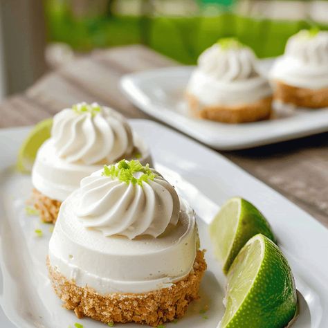 Mini Key Lime Pies, Pie Decoration, Key Lime Juice, Keylime Pie Recipe, Make Ahead Desserts, Digestive Biscuits, Refreshing Desserts, Mini Pies, Lime Pie