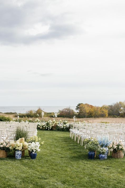 Marsh Wedding Ideas, Coastal New England Wedding, Nancy Meyers Wedding, Maine Coast Wedding, Wedding Aisle Outdoor, College Sweethearts, Nantucket Wedding, Ocean Wedding, Wedding Options