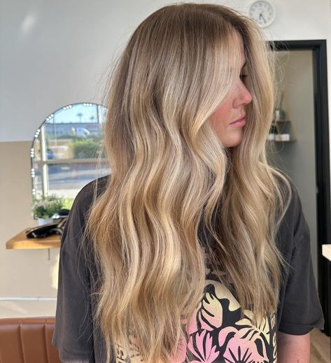 All Posts • Instagram Balayage And Babylights, Blonde And Caramel Highlights, Blonde And Caramel, Babylights Blonde, California Blonde, Babylights Highlights, Highlights Instagram, Cool Blonde Hair, Caramel Highlights