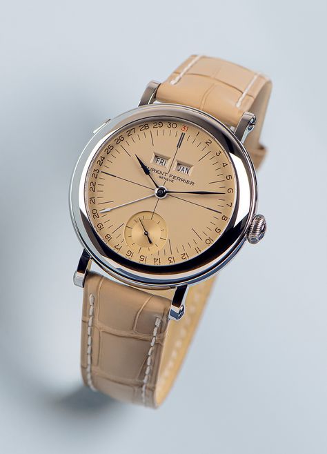 Calendar Vintage, Laurent Ferrier, Annual Calendar, School Calendar, Vintage Models, Fine Watches, Gold Hands, Gold Case, Patek Philippe