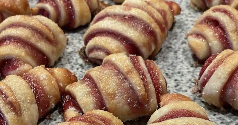 Raspberry rugelach: an absolute hit even novice bakers can tackle Raspberry Rugelach Recipe, Raspberry Rugelach, Rugelach Cookies, Rugelach Recipe, Hazelnut Butter, Star Cookies, Silicone Baking Mat, Raspberry Jam, Shaped Cookie