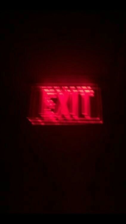 Red Aesthetic Grunge, Exit Sign, Aesthetic Red, Neon Aesthetic, Battery Backup, Brushed Aluminum, Aesthetic Grunge, Red Aesthetic, Clear Acrylic