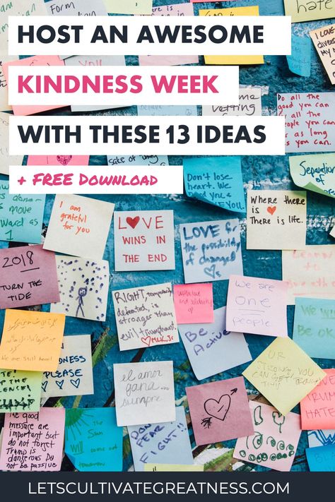 Kindness Week Ideas, Student Council Activities, School Council, Student Council Ideas, Kindness Club, Leadership Classes, School Wellness, Kindness Week, Student Ambassador