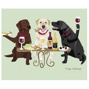 Dog Wining Labrador Retriever Aesthetic, Labrador Retriever Art, Dogs Diy Projects, Dog Wine, Dog Rocks, 강아지 그림, Black Lab Puppies, A Bottle Of Wine, Party Animals