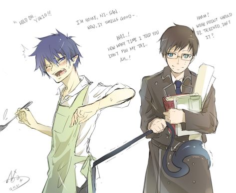 Pinterest Rin X Yukio, Blue Exorcist Yukio, Yurio And Otabek, Blue Ex, Yukio Okumura, Blue Exorcist Rin, Neko Boy, Blue Exorcist Anime, Exorcist Anime