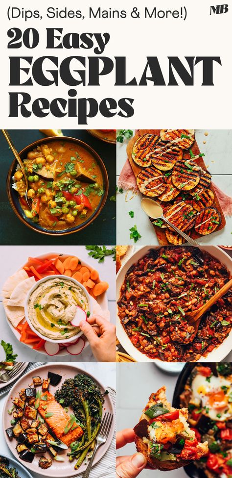 EASY, dairy-free eggplant recipes including creamy dips, simple sides, and flavor-filled mains. Perfect for summer & beyond! Creamy Dips, Oven Roasted Eggplant, Simple Sides, Easy Eggplant, Sleeve Recipes, Aubergine Recipe, Eggplant Recipes Easy, Eggplant Caponata, Bariatric Sleeve