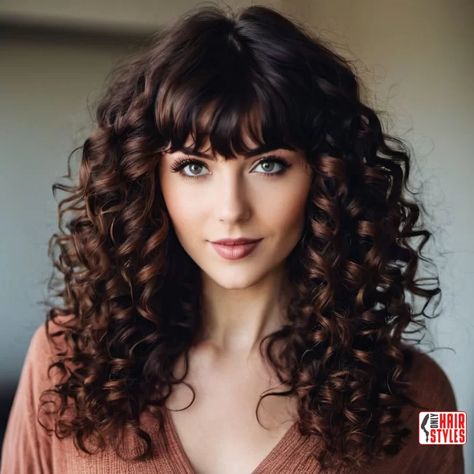 1. Long Curly Hair with Bangs | 60 Best Curly Hairstyles With Bangs For A Stunning Look! Welcome to the world of irresistible curls and chic bangs! If you're ready to embrace a bold and beautiful transformation, you've come to the right place. In this comprehensive guide, we'll navigate the exciting realm of curly hairstyles with bangs, showcasing the 60 best. Long Curly Hair With Straight Bangs, Long Hair Perm With Bangs, Over 40 Curly Hairstyles, Straight Fringe Curly Hair, Medium Curly Hair Styles With Bangs, Spiral Perm With Bangs, Permed Hair With Bangs, Long Curly With Bangs, Perm With Bangs