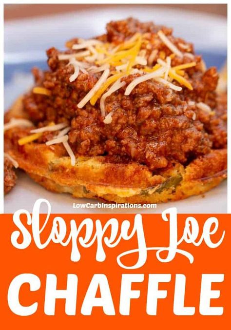 Keto Sloppy Joe Chaffle Recipe Chaffle Keto Recipe, Chaffle Recipes Easy, Chaffle Recipe Keto Easy, Keto Sandwiches, Chaffle Recipes, Keto Chaffles, Keto Chaffle, Chaffle Recipe, Keto Beef