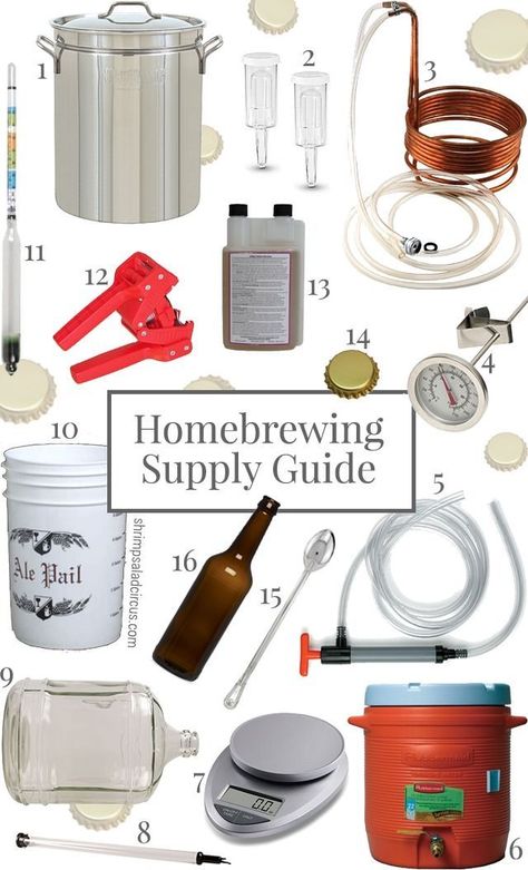 Homebrewing Crash Course - All the supplies you need to brew your own beer and where to get them! Craft Brew, Home Brewing Equipment, Brewing Recipes, Homebrew Recipes, Home Brewery, Beer Store, Homemade Wine, Home Brewing Beer, Brewing Equipment