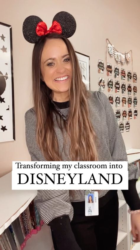 aimeesedventures on Instagram: Today we had a Disneyland classroom transformation! It was a fun way to return from break! You can purchase the lesson plans on TPT and… Disney Classroom Theme Day, Disney Day At School Ideas, Virtual Disney Trip Classroom, Disney Room Transformation Classroom, Disney Day In The Classroom, Disney Day Classroom Transformation, Classroom Disney Day, Disney Day Kindergarten, Disney Classroom Transformation