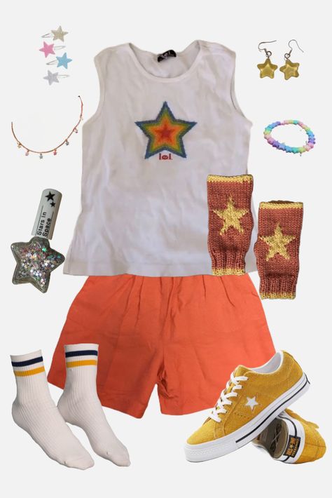 Childish Style Outfit, Childish Outfits Aesthetic, Cute Childish Outfits, Nostalgiacore Outfit, Childish Clothing, Childish Outfits, Childish Clothes, Silly Outfits, Kid Core Outfits