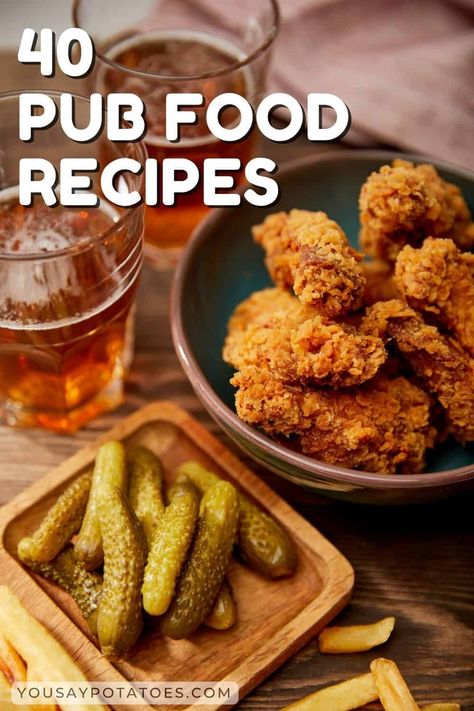 Pub Meals Recipes, Pub Food Ideas Appetizers, British Pub Recipes, Bar Bites Restaurant, Irish Pub Sandwiches, Pub Grub Ideas, Easy Cafe Menu Ideas, Pub Style Food Ideas, Pub Night Party