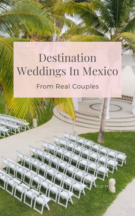 Check out these real couples who had a destination wedding in Mexico.. We know all the weddings in Mexico all-inclusive resorts tips and tricks. Let us help you. Unique Destination Wedding Ideas, Destination Wedding Invitations Mexico, All Inclusive Mexico, Weddings In Mexico, Destination Wedding In Mexico, Unique Destination Wedding, Wedding Dress Unique, Mexican Beaches, Wedding Schedule