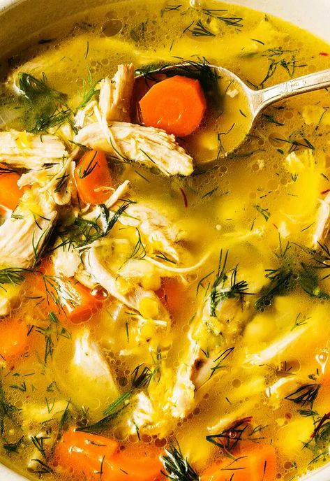 Greek Lemon Chicken And Rice, Lemon Chicken And Rice Soup, Chicken And Lentil Soup, Lentil Dinner Recipes, Yellow Lentil Soup, Lentil Dinner, Lemon Chicken And Rice, Chicken Lentil Soup, Chicken Soup Recipes Homemade