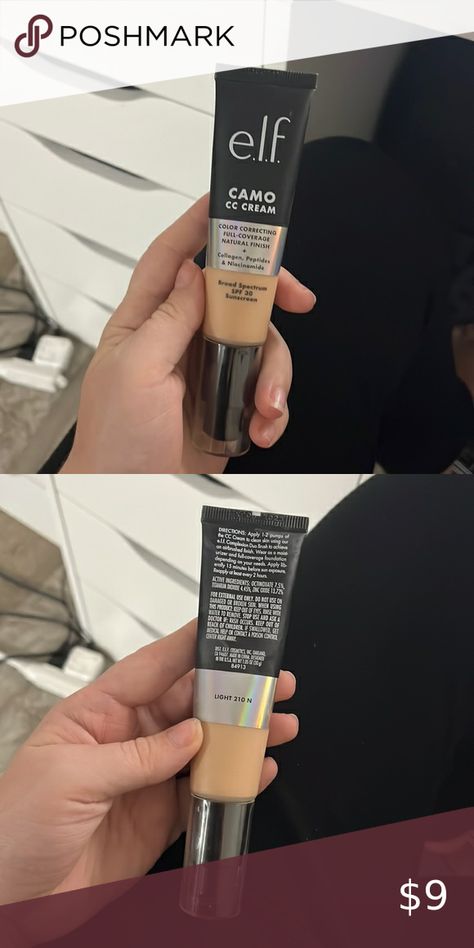 Elf camo cc cream Makeup List, Cc Cream, Color Correction, Christmas List, Cream Color, Sunscreen, Elf, Camo, How To Apply