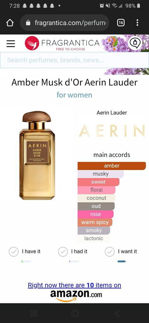 Theperfumedcourt Amber Musk Perfume, Dripping Gold, Aerin Lauder, Musk Perfume, Amber Musk, Beauty Queen, Sweet Floral, Inner Beauty, Perfume Collection