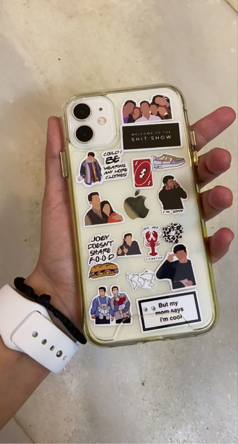 Friends Theme Phone Case, Handmade Back Covers For Phones, Friends Phone Cover, Phone Cover Stickers, Cute Emoji Combinations, Customized Phone Covers, Friends Phone Case, Phone Case Diy Paint, Photo Phone Case