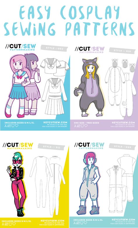 Cosplay Sewing, Sewing Patterns Free Beginner, Boys Sewing Patterns, Easy Cosplay, Boy Sewing, Beginner Sewing Patterns, Cute Sewing Projects, Costume Sewing Patterns, Idee Cosplay