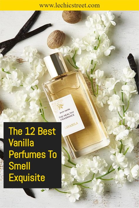 The 12 Best Vanilla Perfumes To Smell Exquisite. Looking for that sweet aesthetic with these vanilla perfumes? Check out the best perfume aesthetic that are vanilla perfumes. Lots of gorgeous sweet smelling perfumes and fragrances that are sweet smelling. Check out of the list of the best and classic vanilla perfumes that you will love. #perfume #fragrances #vanilla #aesthetic #vanillaperfume #vanillafragrances Vanilla Fields Perfume, Best Affordable Vanilla Perfume, Rich Smelling Perfume, Vanilla Sandalwood Perfume, Vanilla Oil Perfume, Sweet Vanilla Perfume, Diy Vanilla Perfume, Best Vanilla Perfume For Women, Vanilla Scent Aesthetic