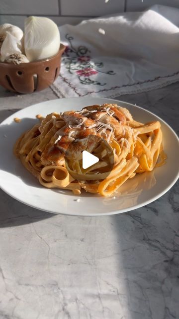 Sarah McCune on Instagram: "Creamy Chipotle Pasta

This weeknight chipotle pasta dinner has to make it into your family meal rotation! It’s delicious and comes together super quickly! 

Here’s how I make my chipotle pasta: 

Creamy Chipotle pasta sauce: 

Sautée:

1/4 white onion, diced 
2 garlic cloves, minced 
2 Tbsp butter

Blend:
1 package Cacique Crema Mexicana 
1 package cream cheese
3 Tbsp chipotle en adobo 
2 garlic cloves, softened in pasta water
1 tbsp Chicken Bouillon 
1 tsp kosher salt 
2 ladles pasta water 

Add:

1 16oz package fettuccine pasta, cooked

Optional: 
2.5 lbs chicken
Parmesan cheese" Chipotle Pasta Sauce, Creamy Chipotle Pasta, Chipotle Pasta, Pasta Creamy, Meal Rotation, Chicken Bouillon, Pasta Water, Fettuccine Pasta, Ladles