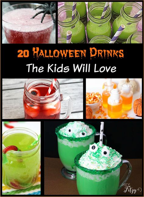 20 of the best halloween drinks the kids will love! Halloween Drinks For Kids, Halloween Punch For Kids, Punch For Kids, Snacks For Halloween, Fun Halloween Drinks, Halloween Alcohol, Nonalcoholic Drink, Halloween Recipes Drinks, Alcoholic Recipes