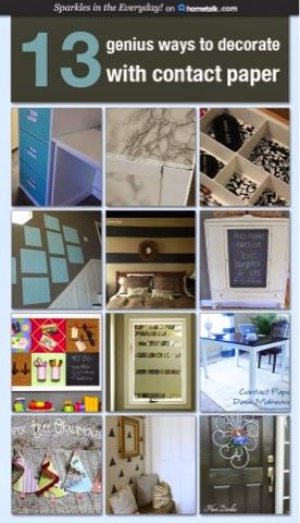 DIY - 13 Genius Ways To Decorate With Contact Paper! - Sparkles in the Everyday! Old Filing Cabinet, Contact Paper Ideas, Contact Paper Crafts, Living Room Furniture Arrangement, Recipes Gluten Free, Aquarium Backgrounds, Contact Paper, Gluten Free Cooking, Furniture Arrangement