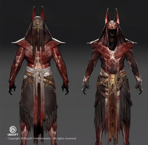 Anubis Outfit, Mummy Outfit, Jeff Simpson, Assassin's Creed Origins, Egypt Concept Art, All Assassin's Creed, Assassins Creed Artwork, Assassins Creed Origins, Assassins Creed Art