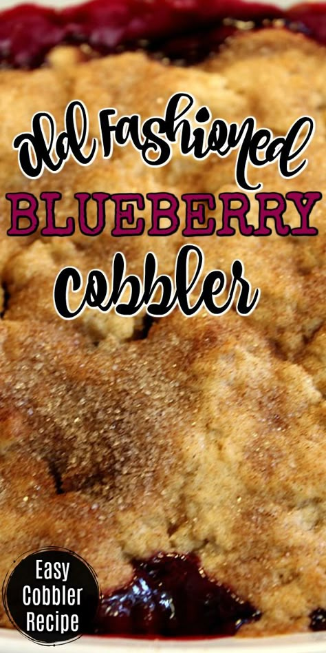 Blueberry Recipes Easy, Easy Blueberry Cobbler, Super Easy Dessert, Blueberry Desserts Recipes, Blueberry Cobbler Recipes, Muffins Blueberry, Cobbler Recipes Easy, Cobbler Easy, Muffins Easy