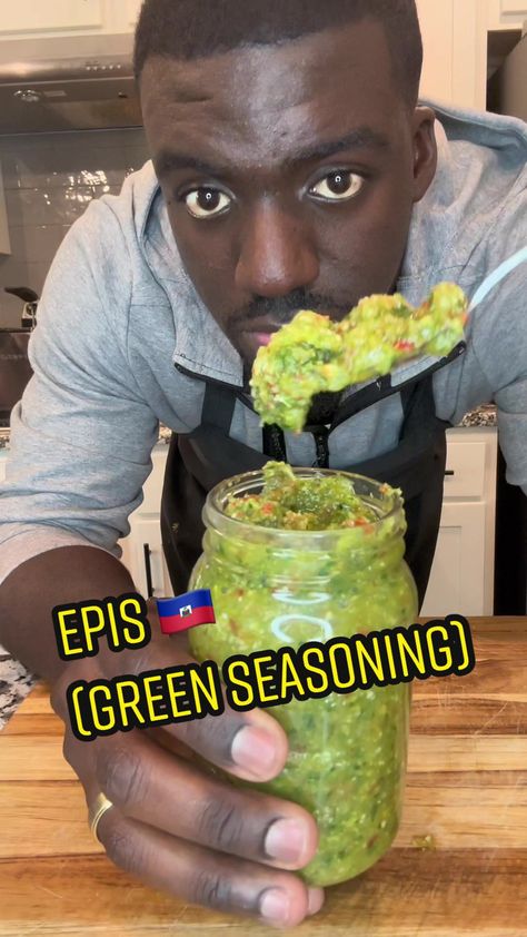 Epis Haitian Seasoning, Epis Recipe Haitian, Epis Seasoning, Epis Haitian, Epis Recipe, Haitian Epis, Diy Sauces, Dinner List, Haitian Recipes