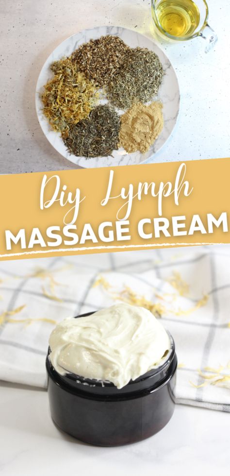 Check out this super easy DIY lymph massage oil and cream recipe! You can just make the massage oil recipe or make it a lymphatic drainage massage lotion too; both are simple and easy to make! Diy Lymph Cream, Homemade Massage Cream, Stomach Lymph Drainage Massage, Massage Oil Recipe, Housewife Life, Massage Oils Recipe, Diy Massage Oil, Lymph Drainage Massage, Diy Massage