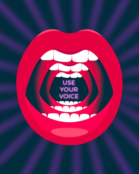 Mouth Graphic Design, Voice Illustration, Studio Db, Basement Yard, Mouth Logo, Mouth Illustration, Mouth Graphic, Art Mouth, Teeth Illustration