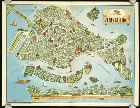 Venice Map Illustration, Venice Italy Map, Map Of Venice, Venice Map, Urban Analysis, Plan Architecture, Venice City, Sunken City, City Layout