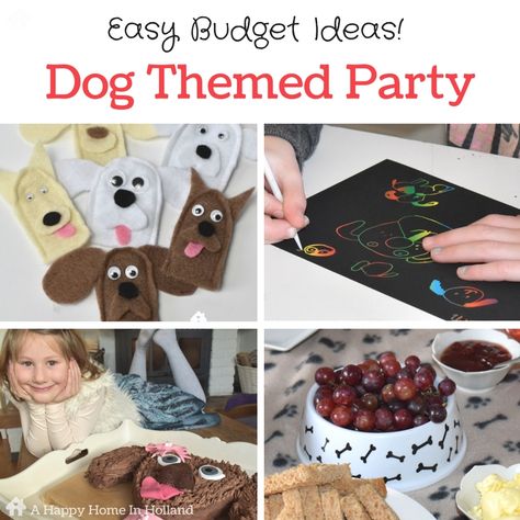 Dog Themed Party Ideas, Puppy Party Games, Puppy Birthday Party Theme, Dog Party Games, Dog Themed Party, Dog Themed Birthday, Dog Themed Birthday Party, Themed Party Ideas, Dog Themed Parties