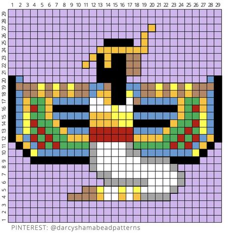 Tiny Cross Stitch, Art Perle, Easy Pixel Art, Pixel Art Templates, Hama Bead, Pixel Crochet, Hama Beads Patterns, Tapestry Crochet Patterns, Beaded Cross Stitch