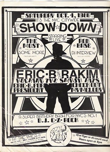 Showdown, 1986 - 30 Classic Hip-Hop Party Flyers | Complex Eric B And Rakim, Vintage Hiphop, Hip Hop Poster, School Culture, Hip Hop Party, Real Hip Hop, Vintage Hip Hop, Hip Hop Art, Concert Poster