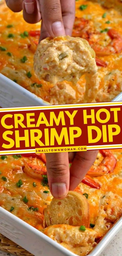 This Shrimp Dip is an easy appetizer for a party that will surely give a boost to your celebration. Spice up your party with flavors of shrimp, cheese, and spices in perfect unison will make this a staple 4th of July dip. Hot Shrimp Dip, Shrimp Cheese, Shrimp Dip Recipes, Seafood Dip, Shrimp Dip, Shrimp Appetizers, Football Party Food, Mini Sandwiches, Chicken Nugget