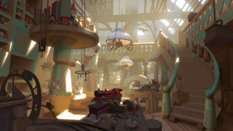 ArtStation - Klaus Design Works, Kevin Le Moigne Interior Concept Art, Vis Dev, Concept Art Tutorial, Color Script, Background Drawing, Interior Concept, Backdrop Design, Prop Design, Roof Light