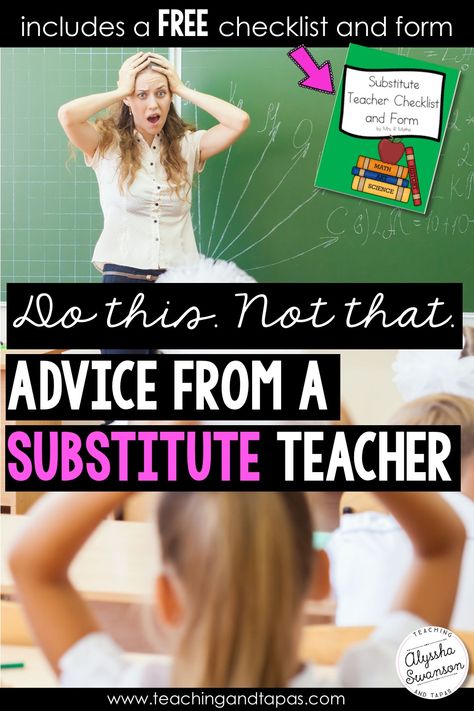 Tips and ideas for how to prepare your class for a substitute teacher. How To Substitute Teach, Substitute Teacher Business Cards Ideas, Substitute Teacher Tips And Tricks, Classroom Management Substitute Teacher, Substitute Teacher Ideas Kindergarten, Substitute Teacher Bag Of Tricks, Substitute Teacher Ideas Elementary Classroom Management, Ideas For Substitute Teachers, Substitute Teacher Ideas Elementary