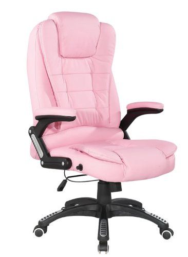 Pink Leather Office Chair Pink Office Chair, Massage Office, Massage Office Chair, Kneeling Chair, Reclining Office Chair, Boss Chair, Pink Office, Executive Office Chairs, Leather Office Chair