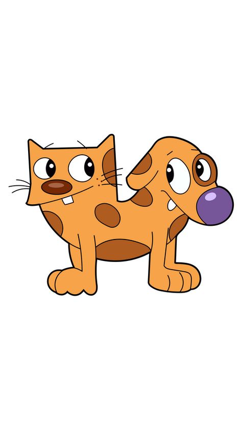 Nickalodian Cartoon Characters, Cat Dog Tattoo Cartoon, Catdog Cartoon Drawing, Catdog Cartoon Tattoo, Catdog Nickelodeon, Cat And Dog Cartoon, Cat Dog Cartoon, Cat And Dog Tattoo, Cat And Dog Drawing