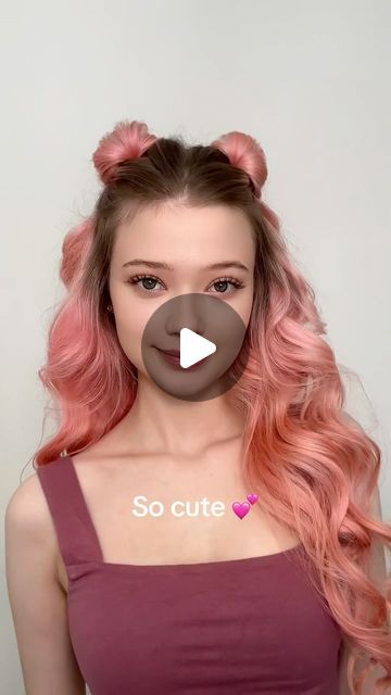 Helloitsjessicaa hairstyles + makeup on Instagram: "Need a cute hairstyle for Easter weekend? Or just anytime..here u go 

I made a video on this hairstyle almost a year ago and it’s still one of my go to hairstyles! So cute and fun 

Using the @iunik_official hair oil! Absolutely love this stuff! Smells so lovely 

#hairtutorial #hairstyle #cutehair #pinkhair #hairinspo #easterhair #explorepage #hair" Go To Hairstyles, A Cute Hairstyle, Instagram Story App, Cute Hairstyle, Easter Weekend, Easter Hair, Make A Video, A Year Ago, Hair Oil