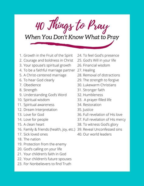 Prayer Topics, Fast And Pray, Prayer Closet, Learning To Pray, Personal Prayer, Prayer And Fasting, Prayer List, Bible Study Lessons, Bible Passages