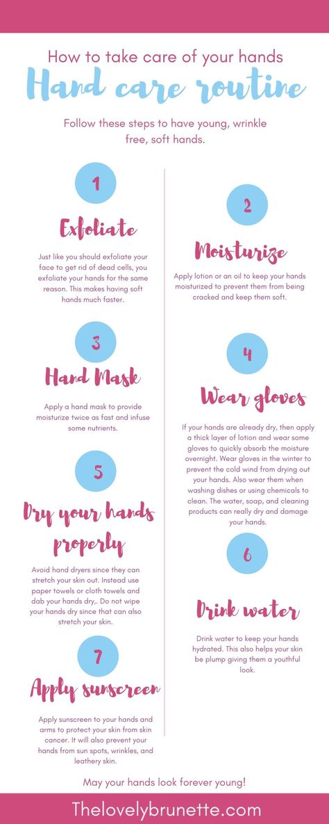 Now that the cold weather is here, dry hands are upon us. Here are some tips to keep your hands hydrated, soft, and wrinkle free. How To Take Care Of Your Hands, How To Keep Hands Youthful, How To Take Care Of Hands, How To Get Wrinkle Free Hands, How To Keep Hands Soft, Hand Routine Care, Hand Care Products, Soft Hands How To Get, Hand Care Routine Tips