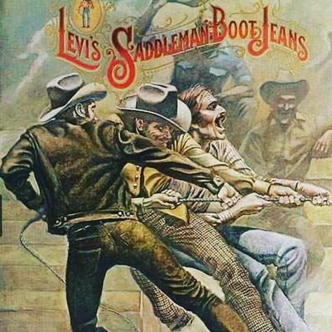 Rodeo Poster, Western Posters, Levis Vintage Clothing, Old Advertisements, Retro Advertising, Cowboy Art, Ad Art, Boot Jeans, Old Ads