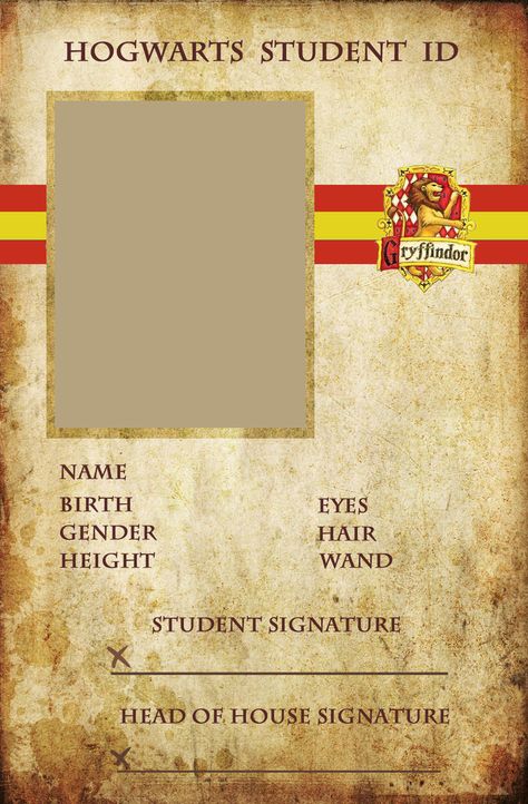 Hogwarts student id (Gryffindor)                                                                                                                                                                                 More Hogwarts Student Id, Student Id Card, Hogwarts Student, Classe Harry Potter, Harry Potter Christmas Decorations, Imprimibles Harry Potter, Cumpleaños Harry Potter, Stile Harry Potter, Glume Harry Potter