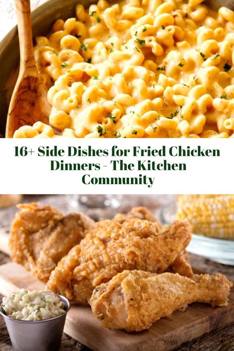 Sides For Chicken Fried Steak, What Goes Good With Fried Chicken, Fried Chicken Dinner Ideas Meals, Fried Chicken Sides For Party, What To Eat With Fried Chicken, Side Dishes With Fried Chicken, Chicken Tender Side Dishes, Fried Chicken Buffet Ideas, Shake And Bake Chicken Sides