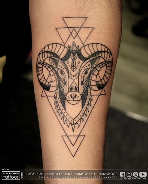 Capricorn Tattoo Designs, Capricorn Sign Tattoo, Sagittarius Tattoo Designs, Ram Tattoo, Horoscope Tattoos, Capricorn Tattoo, Taurus Tattoos, Aries Tattoo, Tattoo Inspiration Men