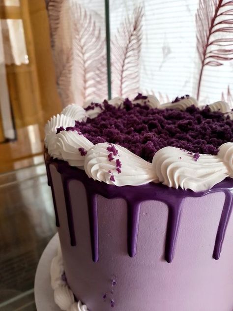 Ube Cake Design, Ube Cake, Cakes And Pastries, Pastry, Cake, Design